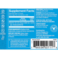 Thumbnail for The Vitamin Shoppe Vitamin Liquid D3 1000IU | Supports Bone & Immune Health | Aids in Healthy Cell Growth & Calcium Absorption, Citrus Flavor, 1 Fluid Ounce