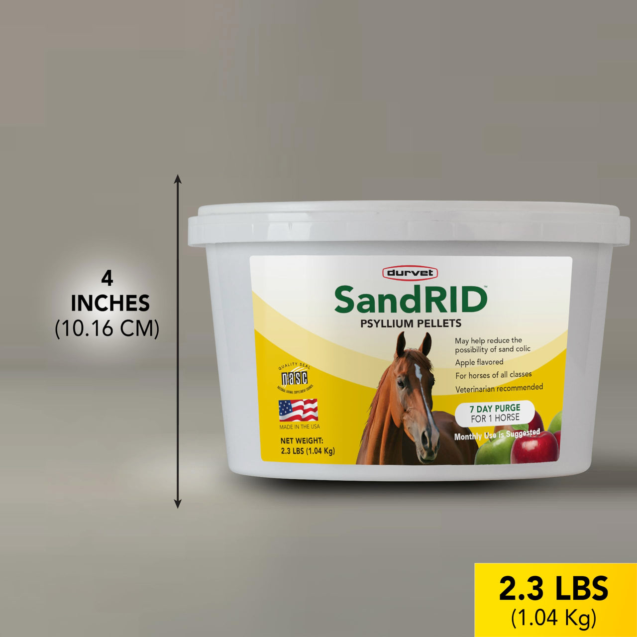 Durvet/Equine 699696 Sandrid Psyllium Pellets Value Pack for Equine, 2.3 lb