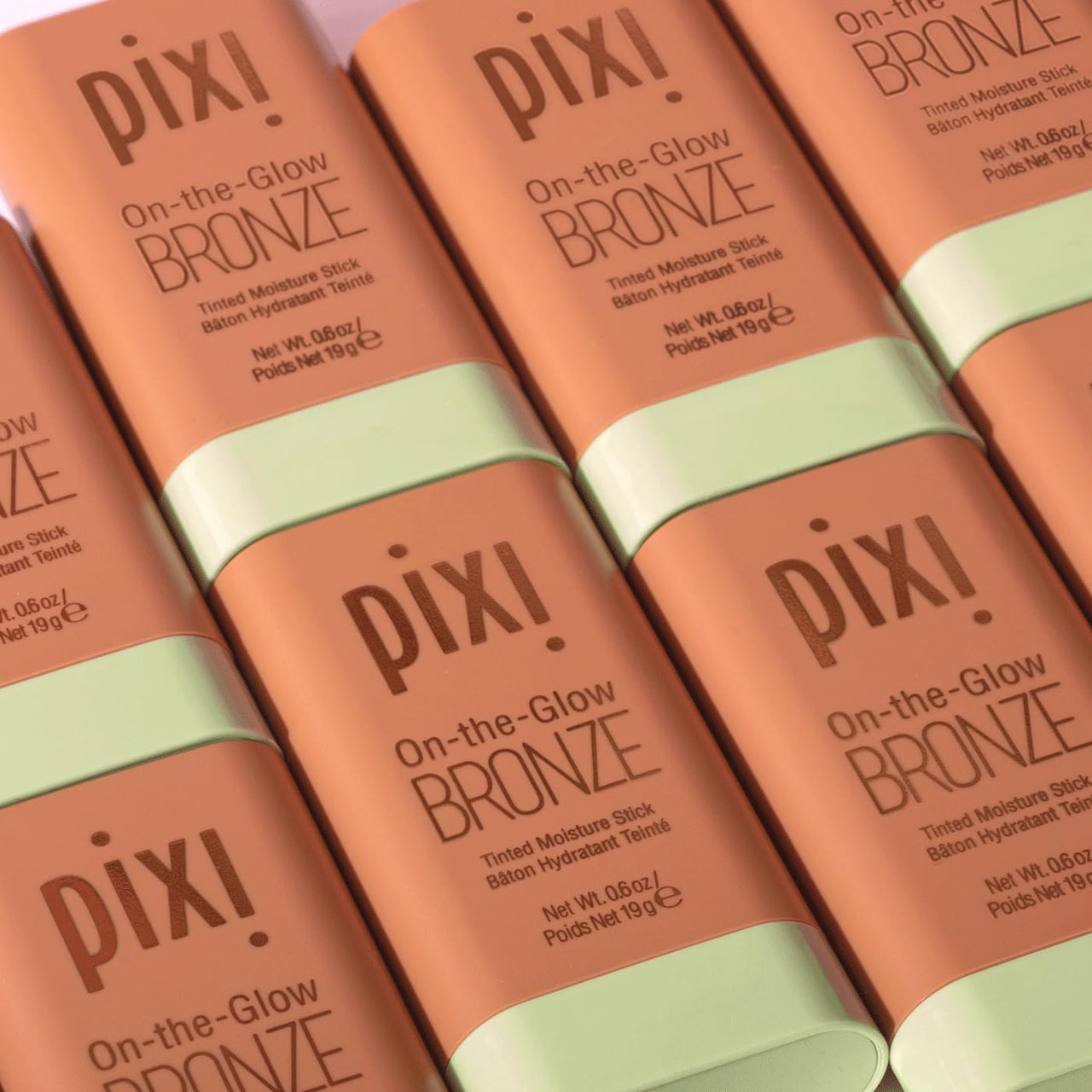 Pixi On-the-Glow Bronze - RichGlow, Hydrating Tinted Moisture Bronzer Stick with Ginseng, Aloe Vera & Fruit Extracts, For Cheeks & Lips, 19g / 0.6oz, Paraben-Free