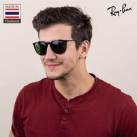 Thumbnail for Ray-Ban RB4171 ERIKA CLASSIC POLARIZED Phantos Shaped Sunglasses for Men & Women – Includes Official Rayban Eyewear Kit – Ideal Formal & Casual Wear Sunglasses – G-15 Green Lens