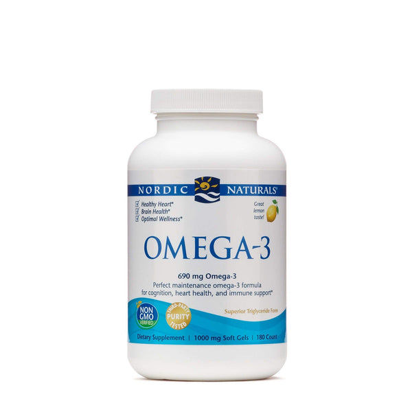 Nordic Naturals Omega-3 Lemon 1,000 mg 180 Softgels