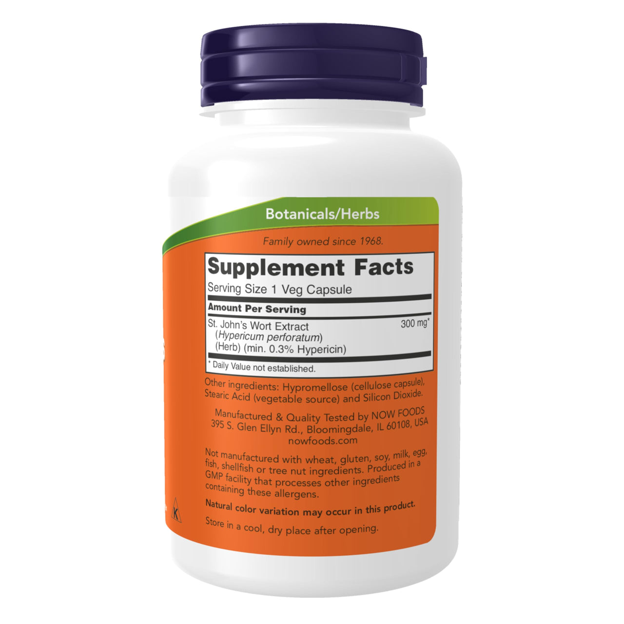 NOW Foods Supplements, St. John's Wort (Hypericum perforatum) 300 mg, Standardized Extract, 250 Veg Capsules