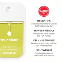 Thumbnail for Touchland Hydrating Hand Sanitizer Spray, BLOSSOM Trio Set (Lavender, Vanilla, Rainwater), 1 FL. OZ. Travel Size Power Mist Sprays (Set of 3)
