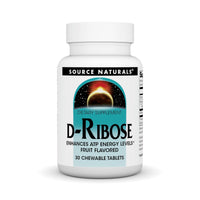 Thumbnail for Source Naturals D-Ribose 1000 Mg Fruit Tablet, 30 Count