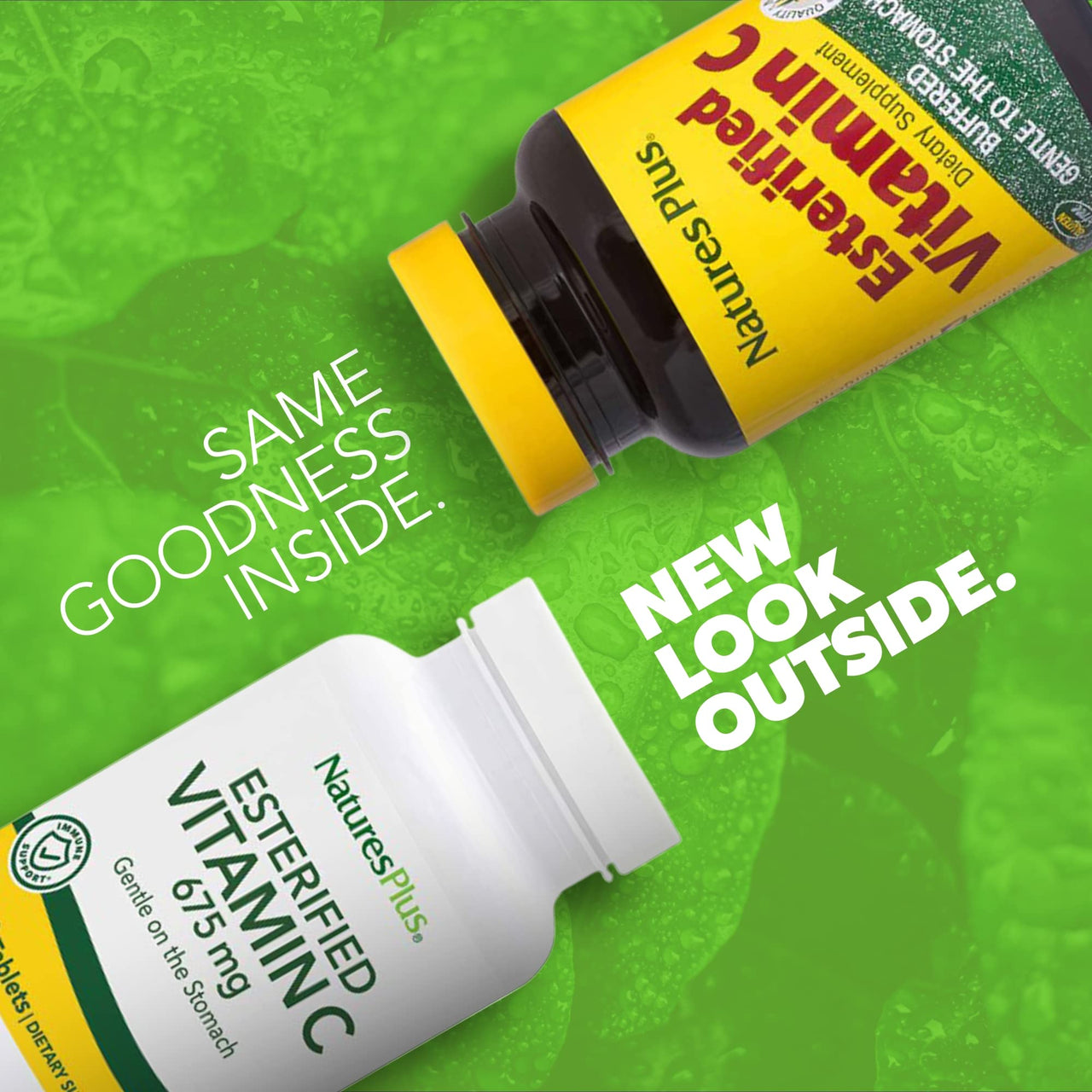 NaturesPlus Esterified Vitamin C - 675 mg, 90 Tablets - Gentle on the Stomach - Vegetarian, Gluten Free - 90 Servings