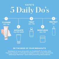 Thumbnail for EradiKate 3% Sulfur Daily Foaming Cleanser Acne Treatment – Clinically Formulated Medicated Face Wash Balances Skin and Cleans Pores, 4 Fl Oz