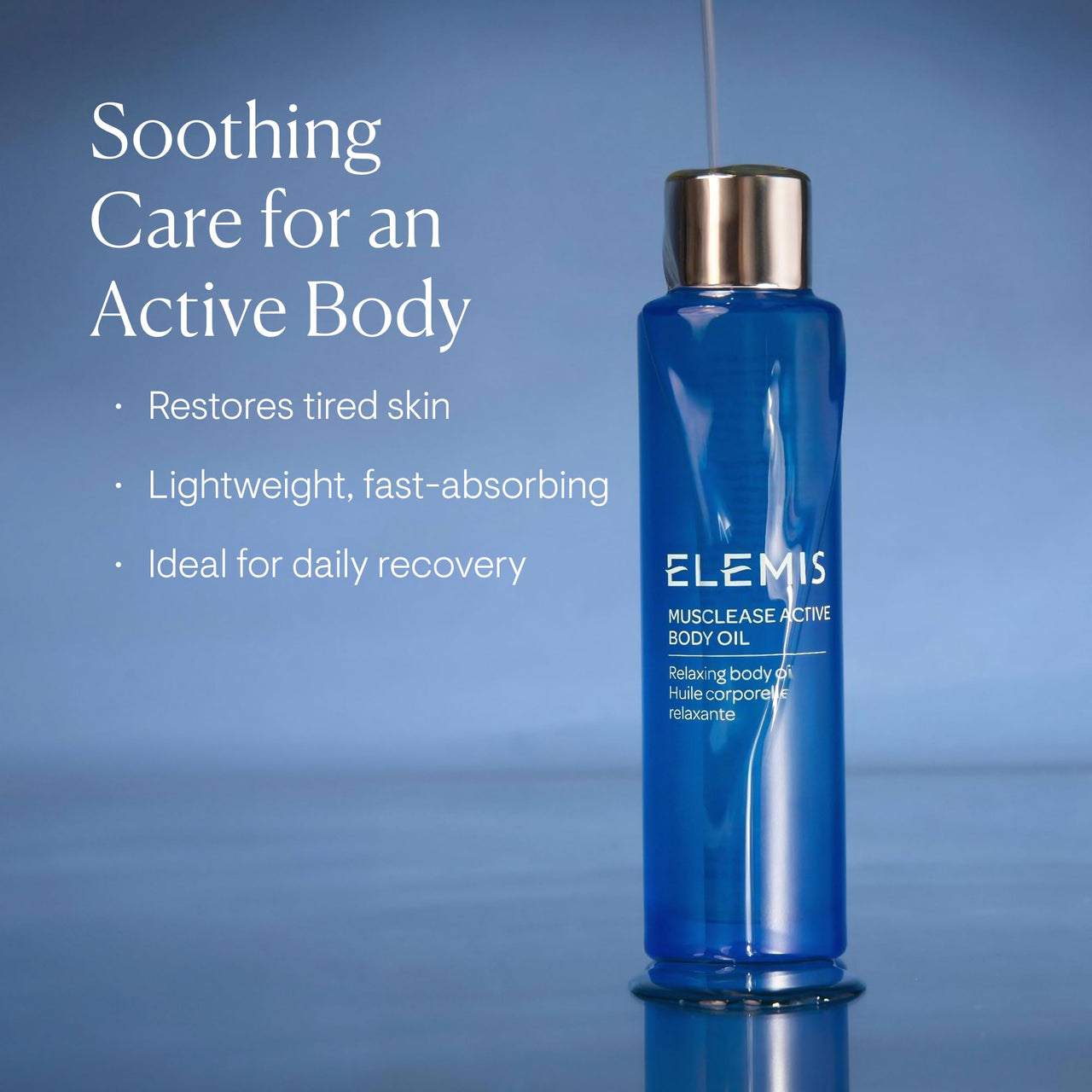 ELEMIS Active Body Concentrate Musclease 100ml, Revitalizing Massage Oil for Tired, Aching Muscles