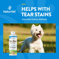 Thumbnail for NaturVet – Tear Stain Topical Remover Plus Aloe – 4 oz | Eliminates Unsightly Tear & Saliva Stains | Gentle, Water-Based Formula | for Dogs & Cats