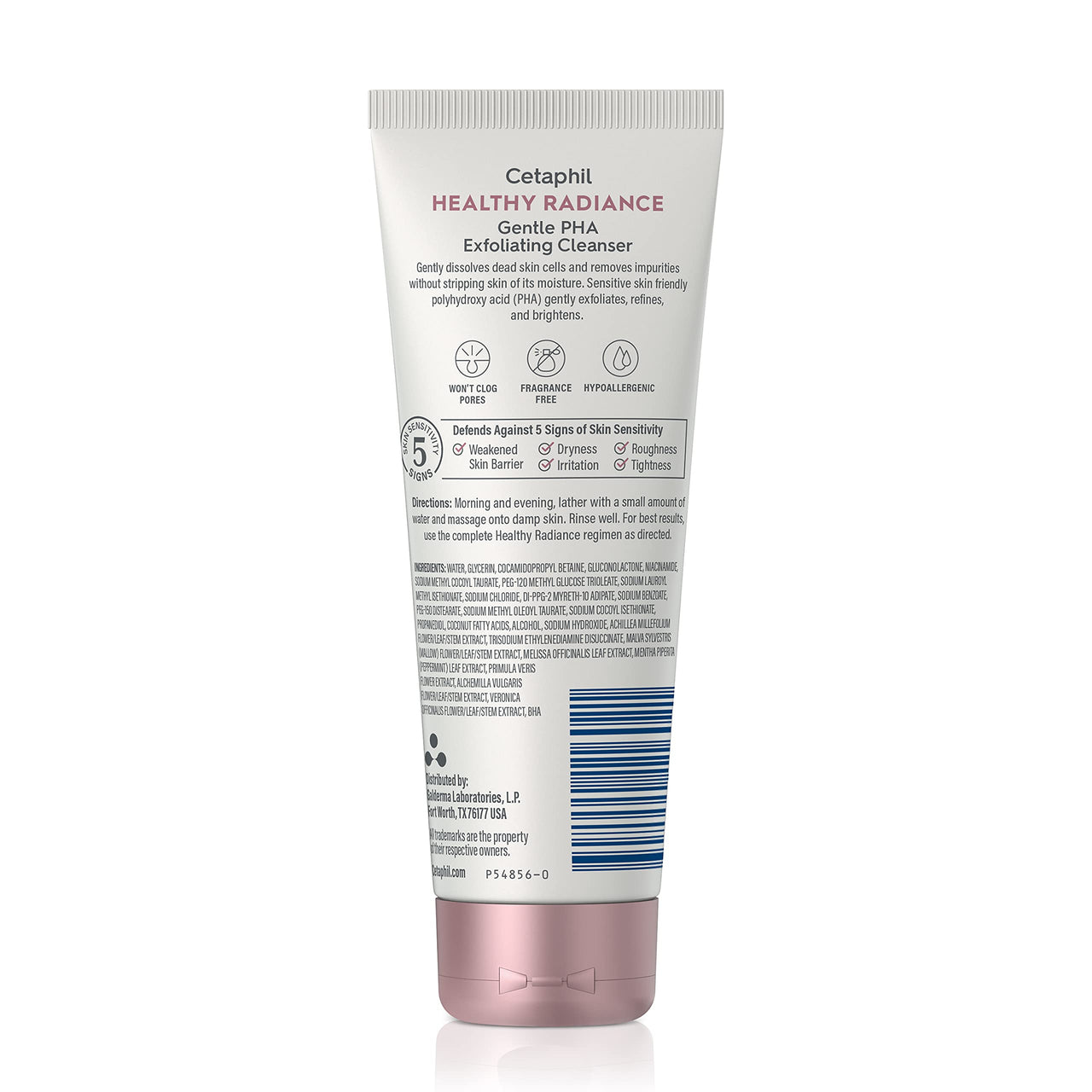 Cetaphil Face Wash, Healthy Radiance Gentle Exfoliating Cleanser, Visibly Reduces Look of Dark Spots and Hyperpigmentation, Designed for Sensitive Skin, Hypoallergenic, Fragrance Free, 4.2oz