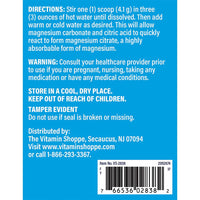 Thumbnail for The Vitamin Shoppe Calm Zone Magnesium Mineral Powder, 325mg - Unflavored, Relaxation Drink for Muscles, Digestive & Bone Support – Natural Flavor for Calm & Regularity (16 Ounces Powder)