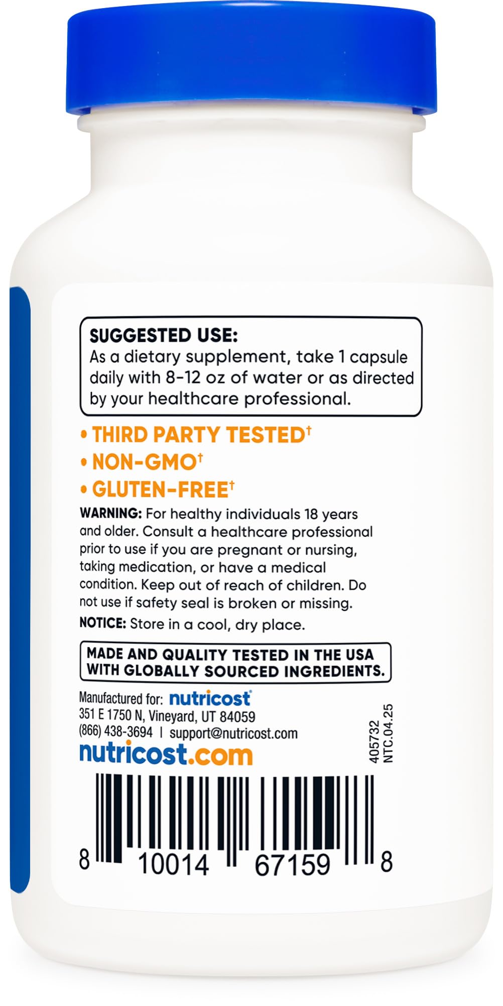 Nutricost Zinc Chelate 50mg, 120 Vegetarian Capsules - Gluten Free and Non-GMO