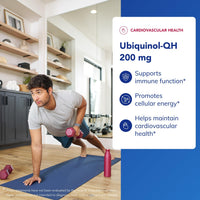 Thumbnail for Pure Encapsulations Ubiquinol-QH - 200 mg Ubiquinol - Active Form of Coenzyme Q10 - Heart Health & Energy Metabolism Support* - Antioxidant Supplement - 60 Softgel Capsules