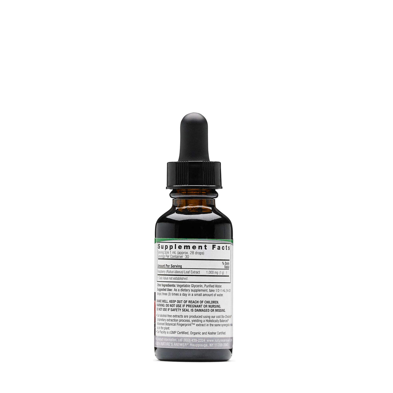 Nature's Answer Alcohol-Free Raspberry Leaf, 1-Fluid Ounce