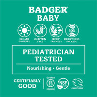Thumbnail for Badger Mineral Baby Sunscreen Cream SPF 40, 98% Organic Toddler Sunscreen with Zinc Oxide, Broad Spectrum, Reef Safe, Water Resistant, Pediatrician Tested Baby Sunblock, 2.9 fl oz, 2-Pack