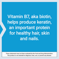 Thumbnail for Life Extension Biotin 600 mcg Vitamin B7 Support Supplement for Beautiful Hair, Nails & Beyond – Gluten-Free, Non-GMO - 100 Capsules