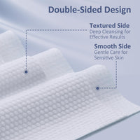 Thumbnail for Ourmed Life Face Towels, Disposable Biodegradable Clean Facial Towels for Sensitive Skin, Lint- free Face Cloths for Makeup Remover, Skincare and Women Cleaning, Dry Wipes,100 Count Dot Texture