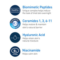 Thumbnail for CeraVe Skin Renewing Night Cream, Niacinamide, Peptide Complex, and Hyaluronic Acid Moisturizer for Face, 1.7 Ounce, Packaging may Vary