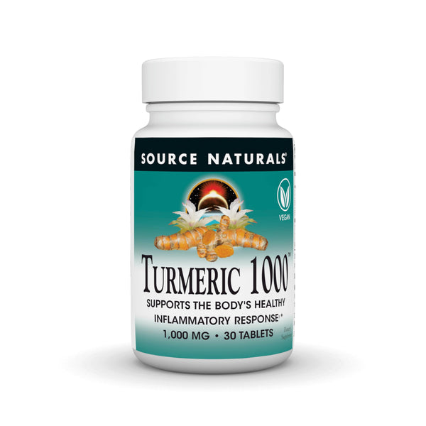 Source Naturals Turmeric 1000, Supports the Bodyâ€™s Healthy Inflammatory Response*, 1,000mg - 30 Tablets