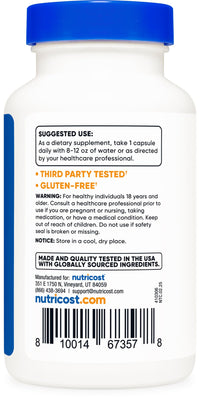 Thumbnail for Nutricost Devils Claw 1,200mg Equivalent from 300mg of 4:1 Extract Per Serving, 120 Capsules for 120 Servings Per Bottle - Vegetarian, GMO Free and Gluten Free