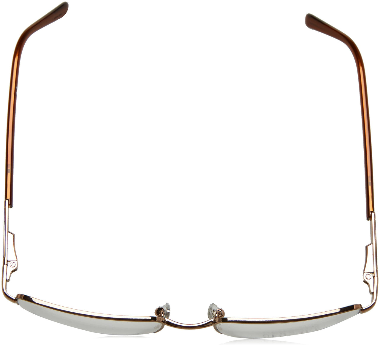 Versace VE1066 50mm Non-Polarized Glasses for Men - Bronze Copper Square Metal Frame with Light Brown Temples, Lightweight & Comfortable Eyeglasses for Prolonged use, eShades Eyewear Kit Included