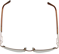 Thumbnail for Versace VE1066 50mm Non-Polarized Glasses for Men - Bronze Copper Square Metal Frame with Light Brown Temples, Lightweight & Comfortable Eyeglasses for Prolonged use, eShades Eyewear Kit Included