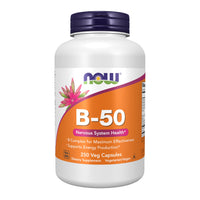Thumbnail for NOW Foods, B-50, 250 Veg Capsules (Pack of 2)