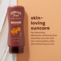 Thumbnail for Hawaiian Tropic Sunscreen Protective Dark Tannning Sun Care Sunscreen Lotion - SPF 4, 8 Ounce