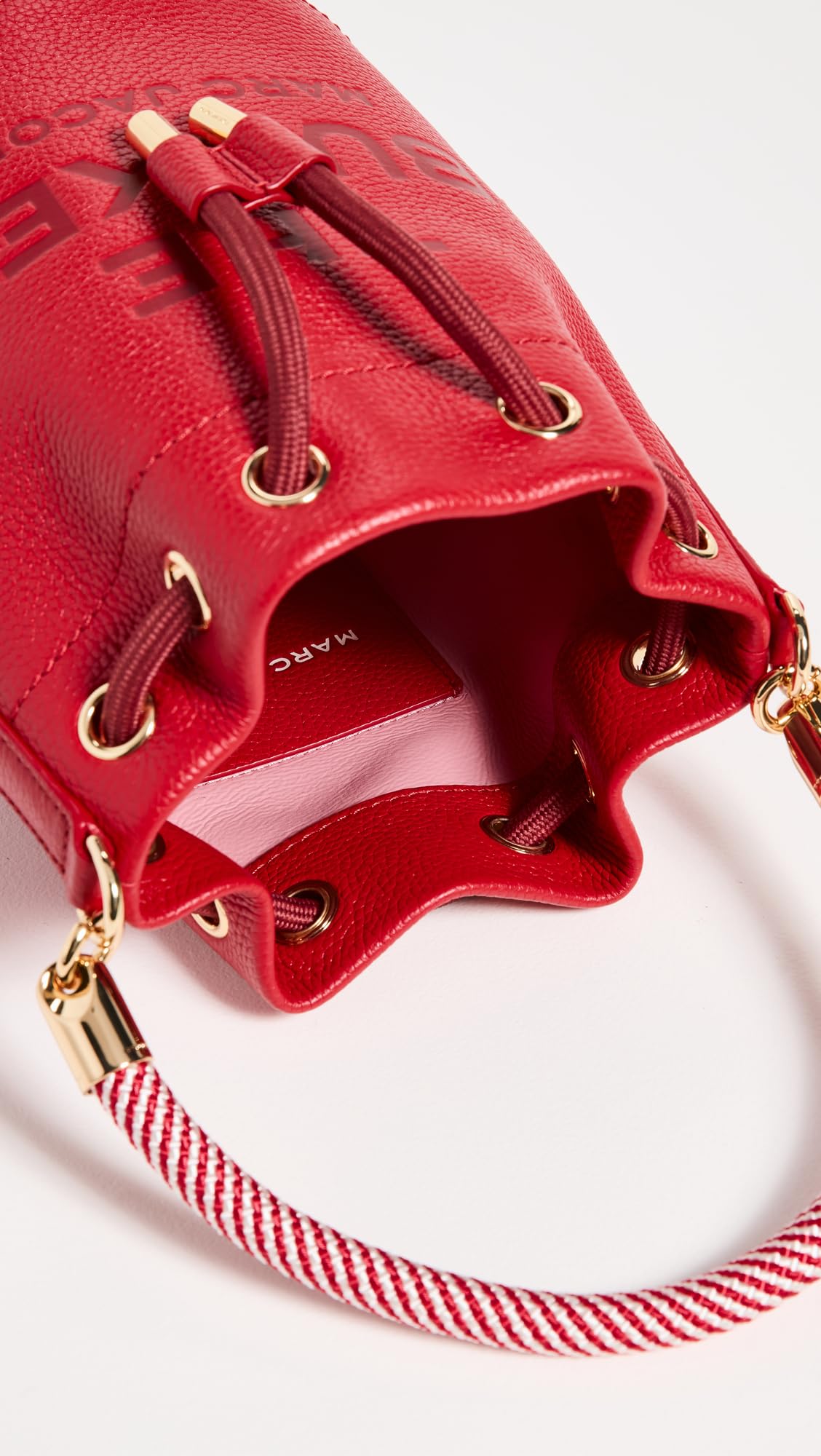 Marc Jacobs Women's The Leather Bucket Bag, True Red, One Size
