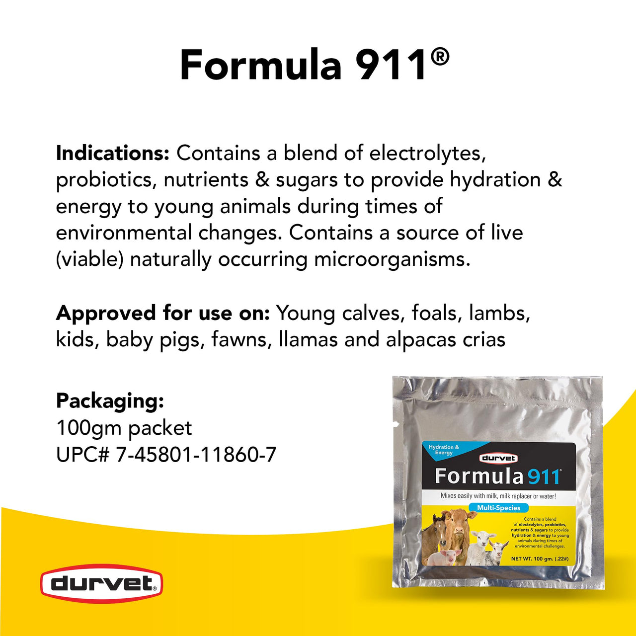 Durvet Formula 911-100 Gram