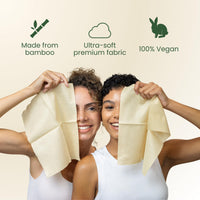 Thumbnail for Clean Skin Club Bamboo Viscose Clean Towels XL™, 100% USDA Biobased Face Towel, Disposable Face Towelette, Makeup Remover Dry Wipes, Ultra Soft, 50 Ct, 1 Pack