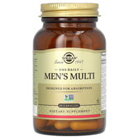 Thumbnail for Solgar One Daily Men's Multivitamin Whole Body Support Supplement, Highly Absorbable Delayed Release One Daily Multi Vitamin Capsules for Men - Immune Heart Energy Stress & Muscle Health, 60 Servings