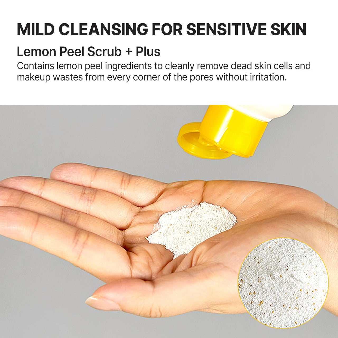 Vita Real Enzyme Powder Cleanser - Gentle Exfoliating Face Wash for Normal to Sensitive Skin - Hydrating Facial Oil Cleanser with Vitamin & Papain Enzyme - Lemon Peel for Dead Skin Cells - 1.76 oz