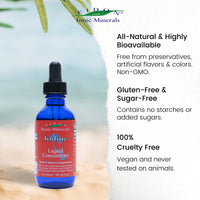 Thumbnail for Eidon Ionic Minerals Potassium Iodide Supplement - Liquid Iodine Drops, Supports Energy Levels and Thyroid Health, Bioavailable, No Additives or Preservatives - Potassium Iodide Drops, 2 oz