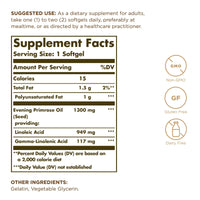 Thumbnail for Solgar Evening Primrose Oil 1300 mg, 60 Softgels (Pack of 2) - Promotes Healthy Skin - Nutritional Support for Women - Non-GMO, Gluten Free, Dairy Free - 120 Total Servings