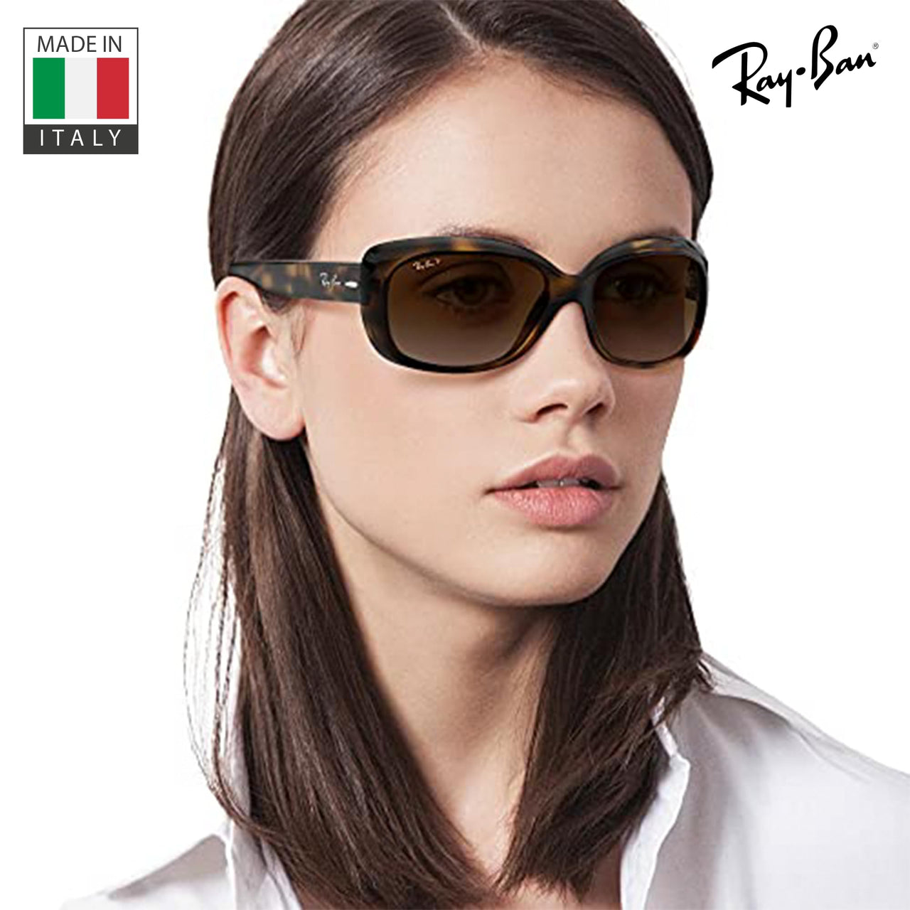 Ray-Ban RB4101 Jackie Ohh Polarized Butterfly Shape Sunglasses With Eyewear Kit Bundle - High Bridge Fit - Ideal Formal and Casual Eyewear - Beach Sunglasses