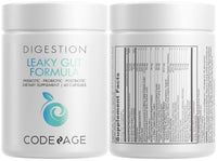 Thumbnail for Codeage Leaky Gut, L-Glutamine for Gut Health Support, N-Acetylglucosamine Supplement, Probiotic, Butyric Acid, Polyphenols, Quercetin, DGL, Berberine, BioPerine, Cinnamon, Vegan, Non-GMO - 2 Pack
