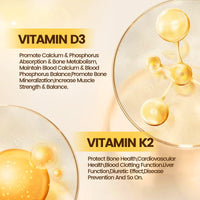 Thumbnail for Vitamin D3 K2 10000 IU with MK7-300 Virgin Coconut Oil Softgels, 2 in 1 Vitamins D & K Complex | Vitamina D3 con K2 | Supports Calcium Absorption, Bone, Immune, & Heart Health – Easy to Swallow