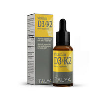 Thumbnail for TALYA Vitamin D3 & K2 | Liquid Vitamin D3 with K2 Drops | 1000 IU | Immune Support - Helps Support Strong Bones & Healthy Heart | Non-GMO | Vegan | 60 Servings, 0.34 fl.oz