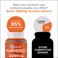Thumbnail for Qunol Turmeric Curcumin with Black Pepper & Ginger, 2400mg Turmeric Extract with 95% Curcuminoids, Extra Strength Supplement, Enhanced Absorption, Joint Support Supplement, 105 Count