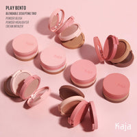 Thumbnail for KAJA 3 Colors Palette - Play Bento_Butter Up | Powder Blusher, Highlighter, Cream Bronzer, Creamy Application, with Mango Seed Butter, Powdery Finish, Easy Finger Application, Lightweight Formula