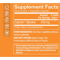 Thumbnail for The Vitamin Shoppe Cognizin Citicoline 250MG, Cognitive Health Supplement to Support Brain and Focus (60 Veggie Capsules)
