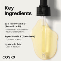 Thumbnail for COSRX Pure Vitamin C 23% Serum with Vitamin E & Hyaluronic Acid, Brightening & Hydrating Facial Serum for Fine Lines, Uneven Skin Tone & Dull Skin, 0.7oz/20g, Korean Skin Care