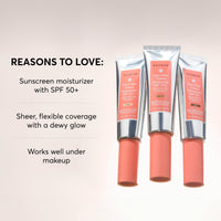 Thumbnail for Naturium Dew-Glow Tinted Moisturizer SPF 50+ Light, Daily Moisturizing Sunscreen & Face Primer with Tint, Skin Protector with Dewy Finish, 1.7 oz