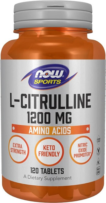 NOW L-Citrulline, Extra Strength 1200 mg Tablets