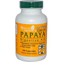 Thumbnail for Royal Tropics Green Papaya Digestive Enzymes 150 CAPS