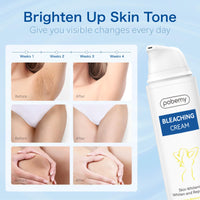 Thumbnail for Pobemy Skin Bleaching Cream, Dark Spot Remover for Face, Intimate Areas & Body, Vitamin C Lightening for Underarms, Knees, Elbows, Inner Thighs, Bikini Line – Sensitive Skin Lightening Cream- 1.7FL OZ