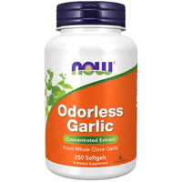 Thumbnail for NOW Foods Supplements, Odorless Garlic (Allium sativum), Concentrated Extract, 250 Softgels