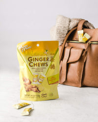 Thumbnail for Prince Of Peace Ginger Chews With Lemon, 4 oz. – Candied Ginger – Lemon Candy – Lemon Ginger Chews – Natural Candy – Ginger Candy for Nausea