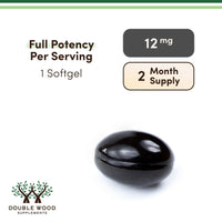 Thumbnail for Astaxanthin 12mg Max Strength (Only Patented Astaxanthin (Astrareal) with 70+ Human Clinical Trials - World's Most Studied Brand) Grown, Harvested, and Made in The USA (Astaxantina) by Double Wood