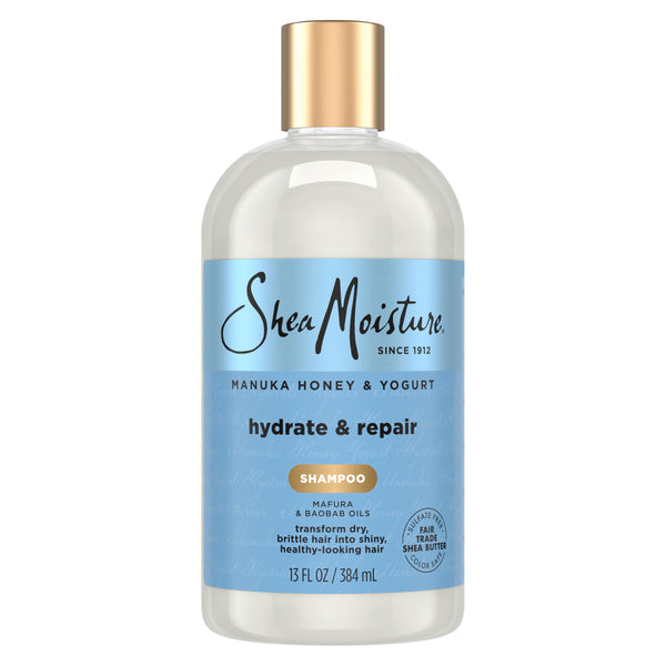 Shea Moisture Shampoo Hydrate and Repair for Damaged Hair with Manuka Honey and Shea Butter 13 oz